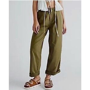 Free People‎ Addy Chino Pants Trousers Light Willow Green Size 2 NWOT $98 MSRP